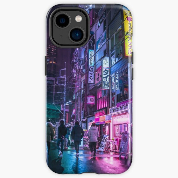 Cyberpunk Anime Aesthetic in Tokyo Japan iPhone Tough Case RB1110 product Offical cyberpunk Merch
