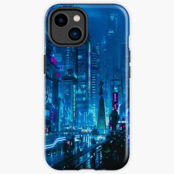 Cyberpunk Sci Fi City iPhone Tough Case RB1110 product Offical cyberpunk Merch