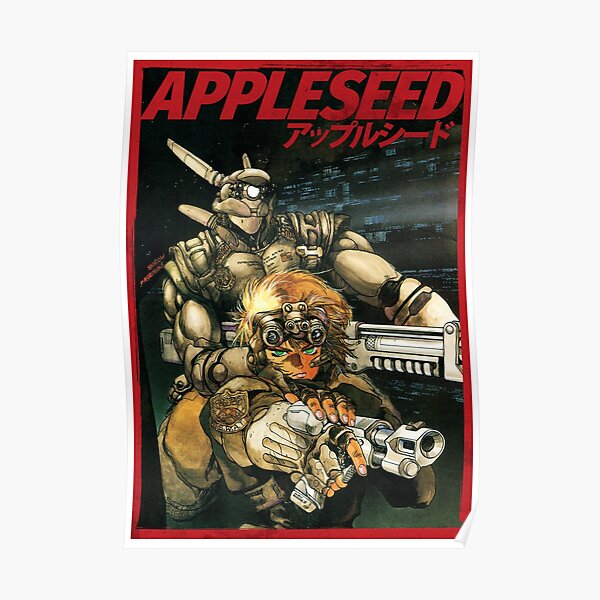 APPLESEED - 80's Anime Cyberpunk Military Action Poster RB1110 product Offical cyberpunk Merch