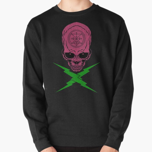 Cyberpunk Skull Face Vaporwave Urban Street Style Pullover Sweatshirt RB1110 product Offical cyberpunk Merch