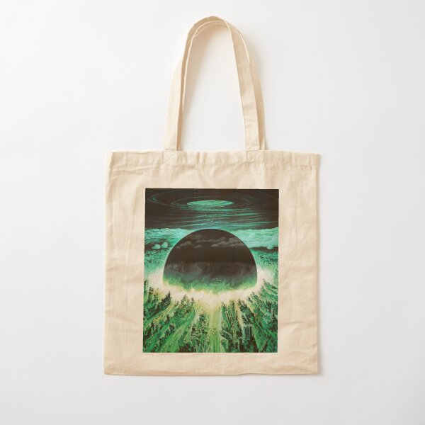 Akira Green Japanese Cyberpunk City Explosion Poster Cotton Tote Bag RB1110 product Offical cyberpunk Merch