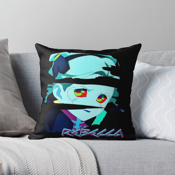 Rebecca Cyberpunk Throw Pillow RB1110 product Offical cyberpunk Merch